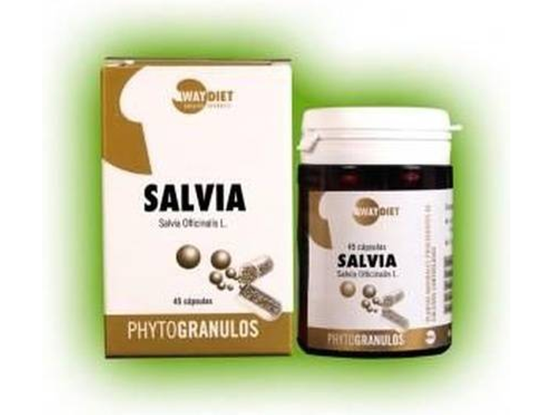 Complemento Alimentar WAYDIET NATURAL PRODUCTS Sálvia Phytogranulos (45 cápsulas)