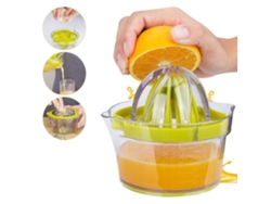 JILLIOPER Exprimidor Manual Profesional 4 en 1, Prensa de Frutas y Lima con Recipiente 400ml, Filtro Antigoteo, Apto para Lavaobjetos