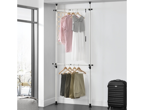 Percha [EN.CASA] Blanco (Metal/Plástico - 103-278 x 75-115 cm)