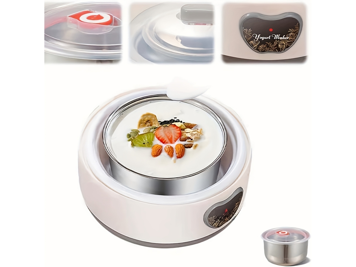 Yogurtera con control de temperatura totalmente automático, capacidad de 1,2 litros.