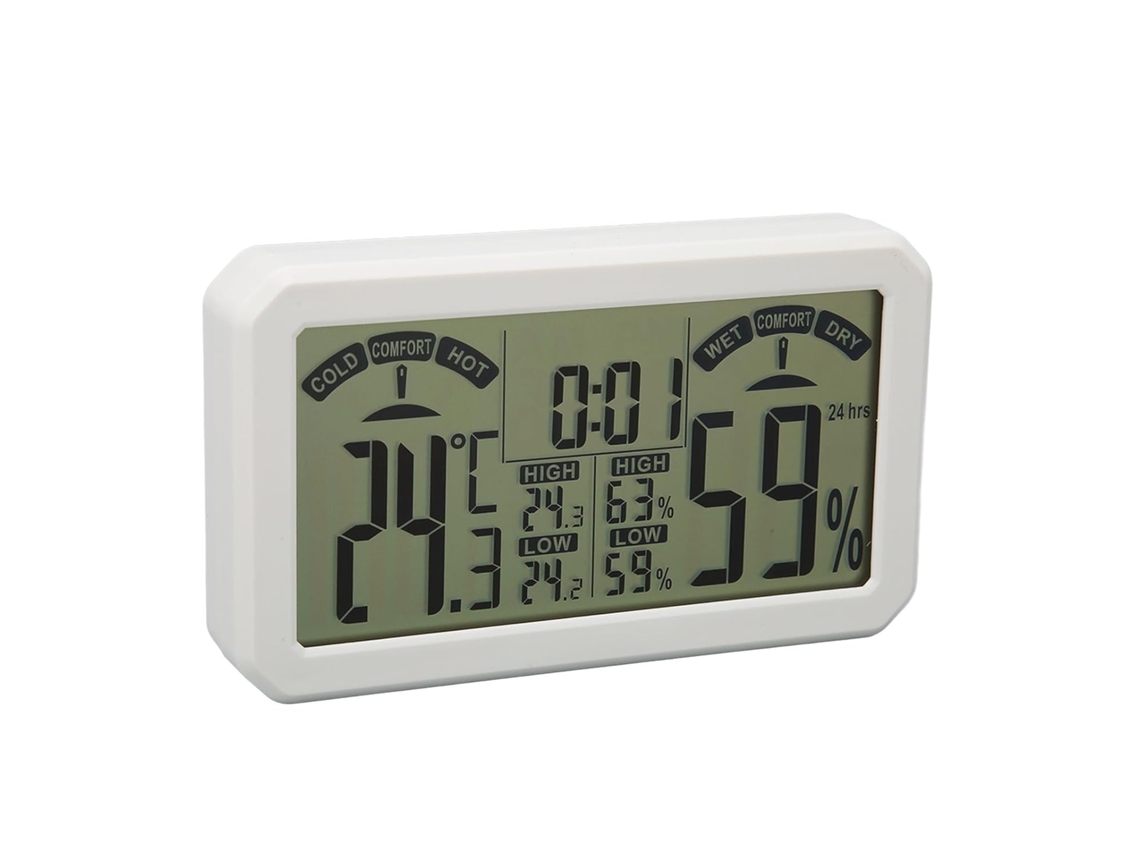 Medidor Electrónico Digital De Temperatura Y Humedad Con Pantalla Lcd, Digital, Alta
