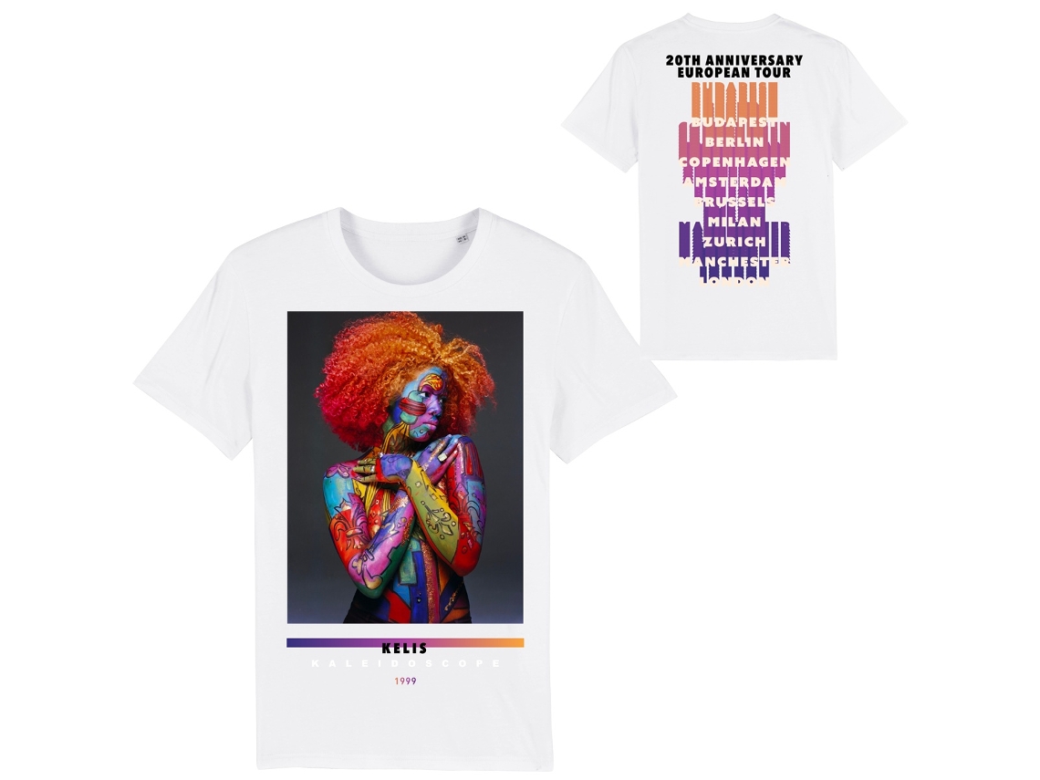 Kelis Kaleidoscope Tour Unisex T-shirt Rockinstone Unisex Adults Best Sellers Size:m