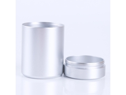 Mini Caja De Té De Metal Plateada, Contenedor Portátil Pequeño