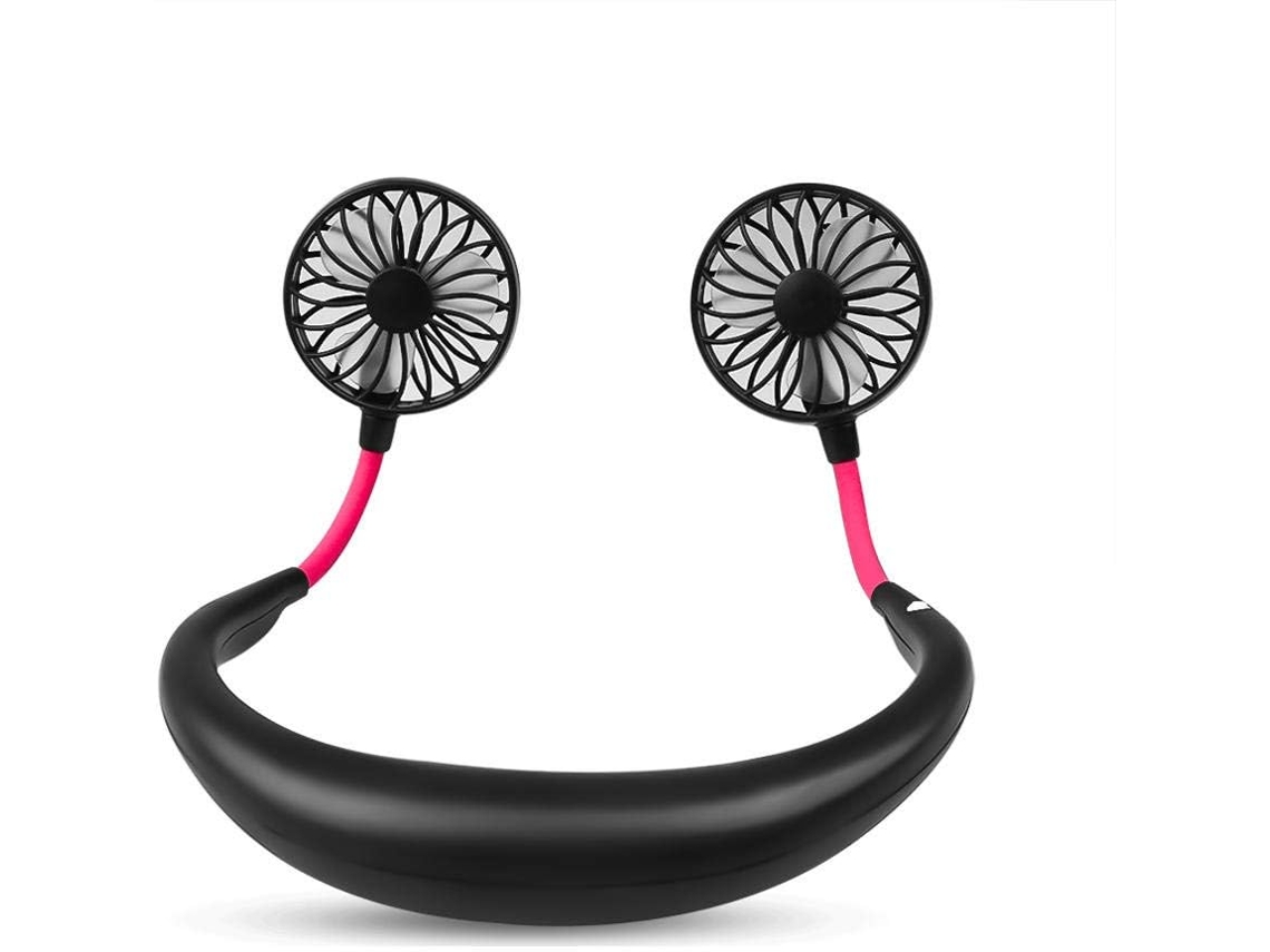 Ventilador Portátil Lámpara Led Deportiva De Aromaterapia Ventilador Cuello Colgante Carga Usb Mini Para