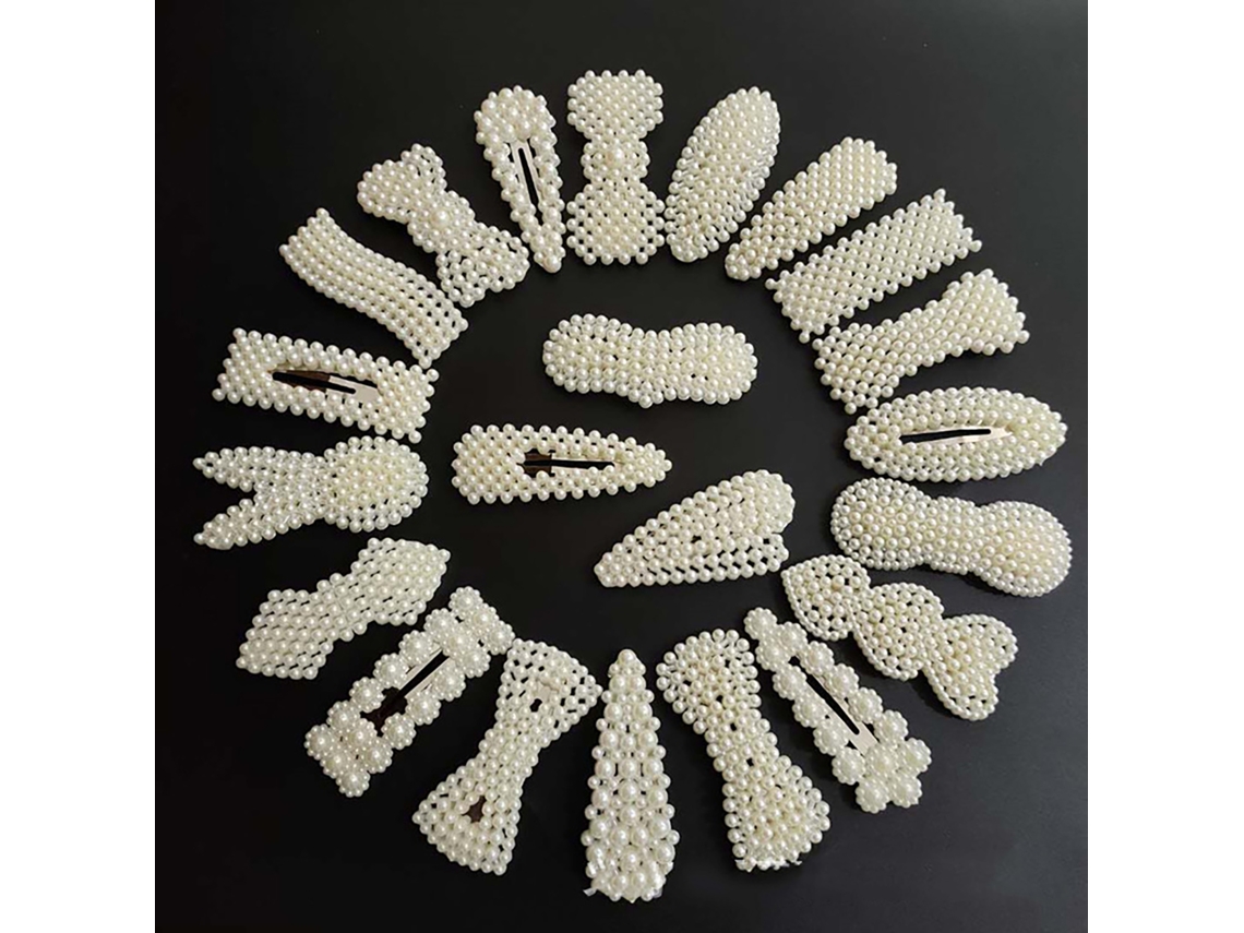 Pinza De Pelo Con Perlas Falsas Para Niñas, Accesorio De Pelo Fashionable Y Bonito Para Franja Lateral