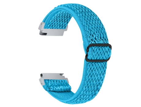Correa de tela tejida ajustable elástico 22mm con hebilla para Huami Amazfit GTR 47mm/Pace/Stratos/Stratos 2 - azul cielo