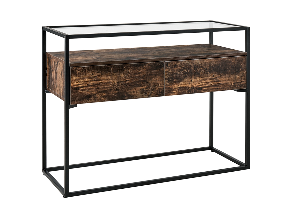 Aparador de diseño moderno BELIANI Mauk de MDF Negro 100x40x80