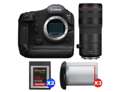 Canon Eos R1 + Rf 70-200mm F/2.8 L Is Usm Z Negro + 2 Sandisk 128gb Extreme Pro Cfexpress Type B + 3 Canon Lp-e19 + Ebook Pricedirect