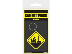 Llavero PYRAMID rubber Peligro Gamer at Work Gaming