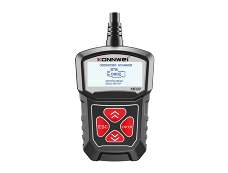 Escáner Universal para coche KONNWEI KW309, lector de códigos automotriz profesional, herramienta de escaneo de diagnóstico para vehículo negro
