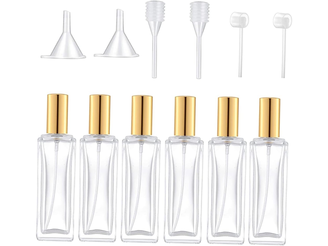 Frasco Distributeur De Parfum En Verre 12 Pièces 30 Ml Compacto Sécurité Accessoire Voyage