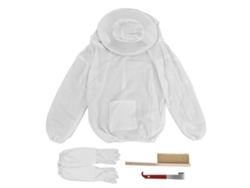 Juego De Herramientas De Apicultura (4 Herramientas): Traje, Guantes, Raspador, Cepillo, Abeja, Apicultor