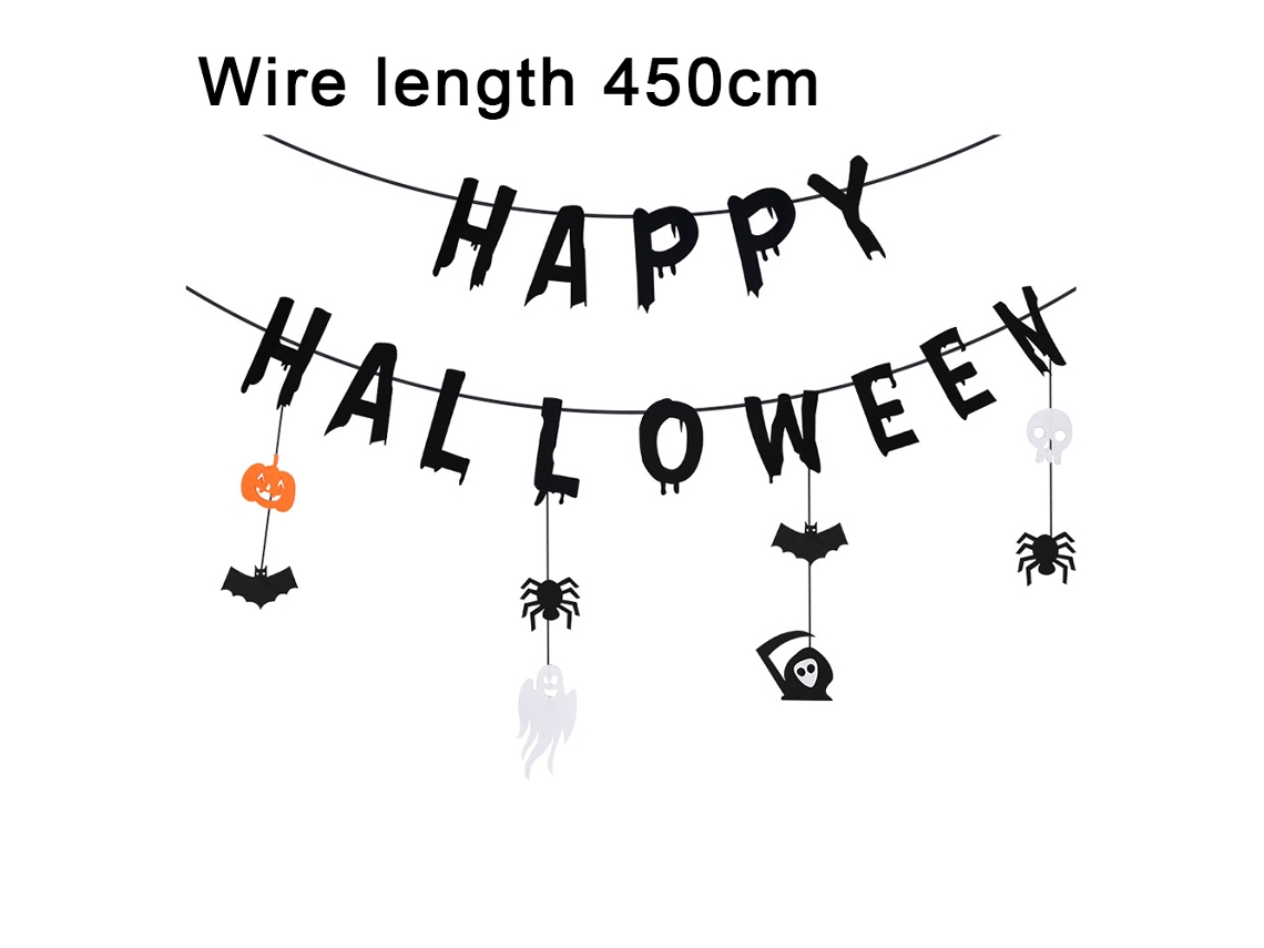 Decoración de Halloween, Estandarte de Vampiro, Fieltro Aterrador NEVEANCE