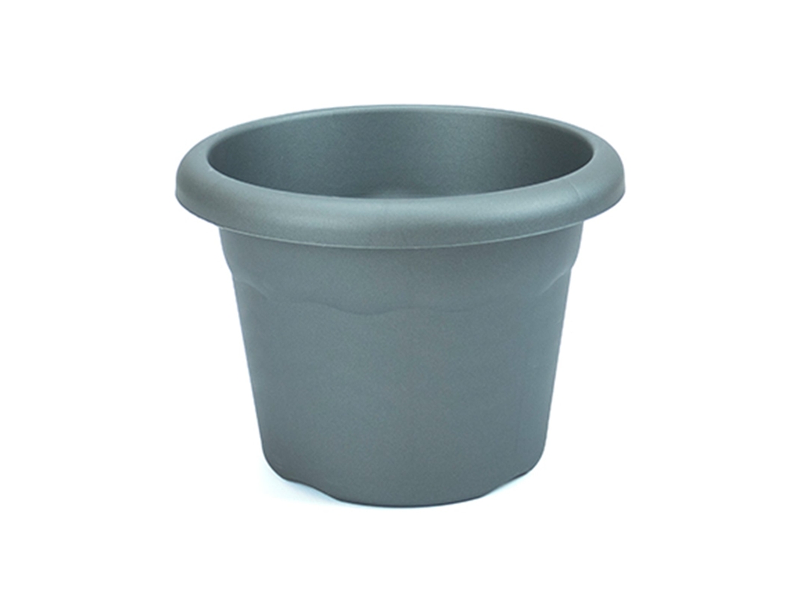 PLASTIKEN TERRA - Maceta Redonda Medida 35 cm 14L Antracita