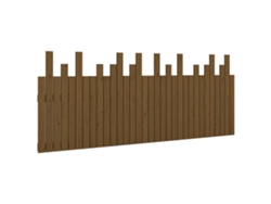 Cabecero de pared MAISON EXCLUSIVE en pino macizo, marrón miel (204 x 3 x 80 cm)
