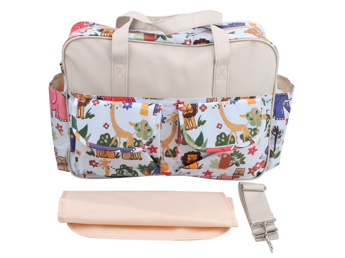 Bolsa Para Mamãe Multifuncional Poliéster Bolsa De Fraldas Maternidade Com Almofada