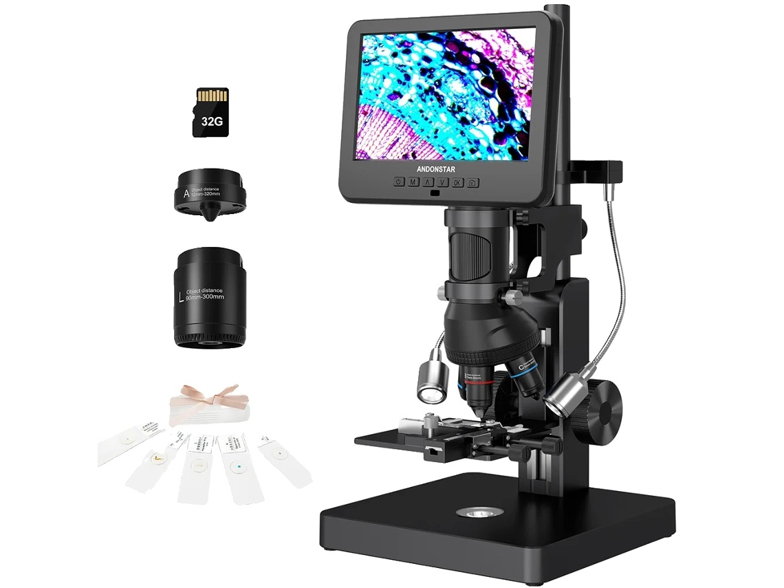 Microscopio digital, aumento de 5000x, calidad de imagen UHD, AD266S