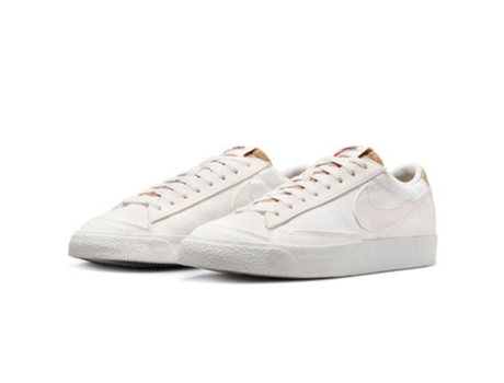 Zapatillas NIKE Blazer Low 77 Prm M Fibras Sintéticas (42 - Blanco)