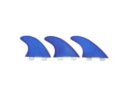 3 Aletas De Fibra De Vidrio Tipo Cola De Pez Para Tabla De Surf Fcs1 (azul Oscuro)