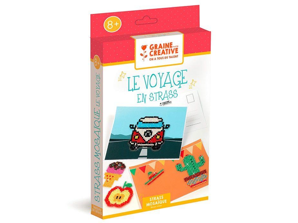 Juego de Mosaico GRAINE CRÉATIVE Caixa para Crianças a Viagem em Strass