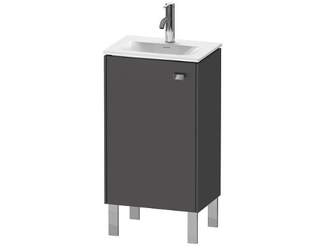 Mueble DURAVIT Brioso bajo lavabo vertical 44,0 x 31,0 cm 1 puerta abatible a la izquierda 1 estante de cristal para lavabo Viu 073345