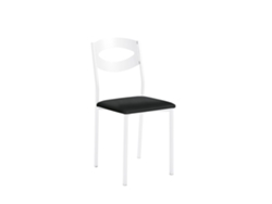 Cadeira de Cozinha Branca Olga 38x86x47cm Michigan Preto FANMUEBLES