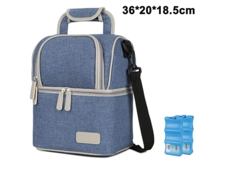 Bolsa térmica para biberones de leche materna/bolsa impermeable para leche de bebé/mochila de viaje portátil para mamá, azul vaquero