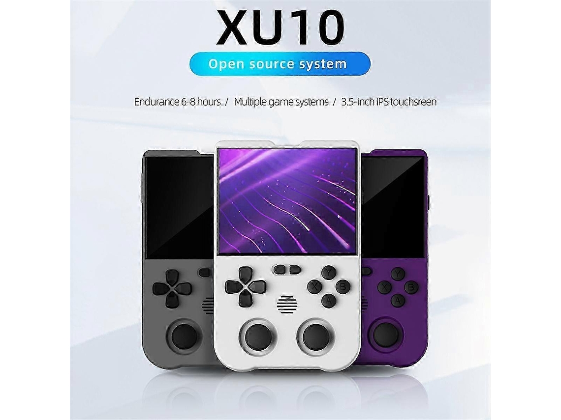Consola De Juegos Xu10 De 3,5 Pulgadas Pantalla Ips 256g Arcade Retro Dual Joystick 3d Jugador De Juegos Rk3326s 64bit