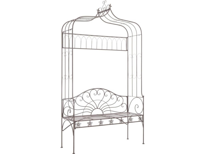 Banco Jardin VIDAXL Marrón Metal (40x30x35 cm)
