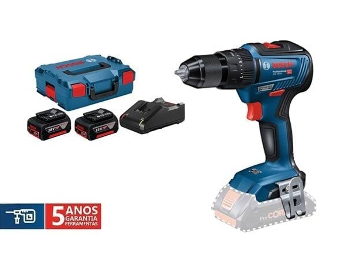 Taladro percutor GSB 18V-55 Profesional de 18 V y 3,0 Ah