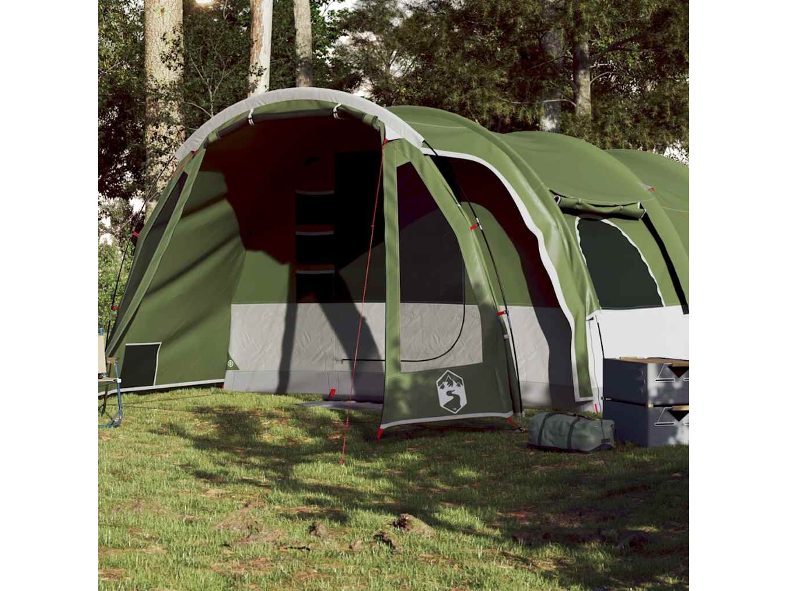 Tienda De Campaña Familiar Túnel 8 Personas Impermeable Verde