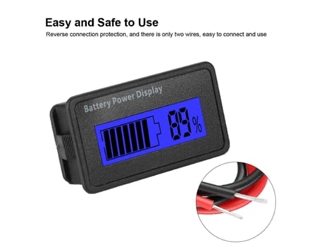 Monitor de capacidade da bateria Lcd Medidor de Tensão de Exibição de Energia Da Bateria 12-48V