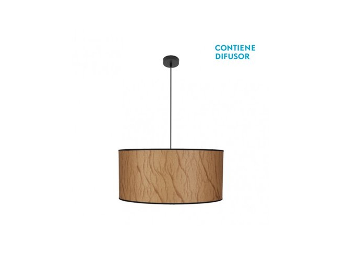 Colgante de papiro 3x27 cm Pergamino/negro Regx60x60 cm Fabrilamp