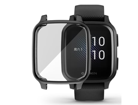 Capa protetora de relógio com protetor de tela para Garmin Venu Sq Negro INF