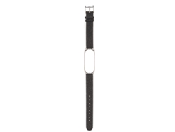 Pulsera De Reemplazo Compatible Con Xiaomi Mi Band 6/5 Nfc, Hebilla, Funda De Metal, Correa De Cuero Con Patrón Tejido