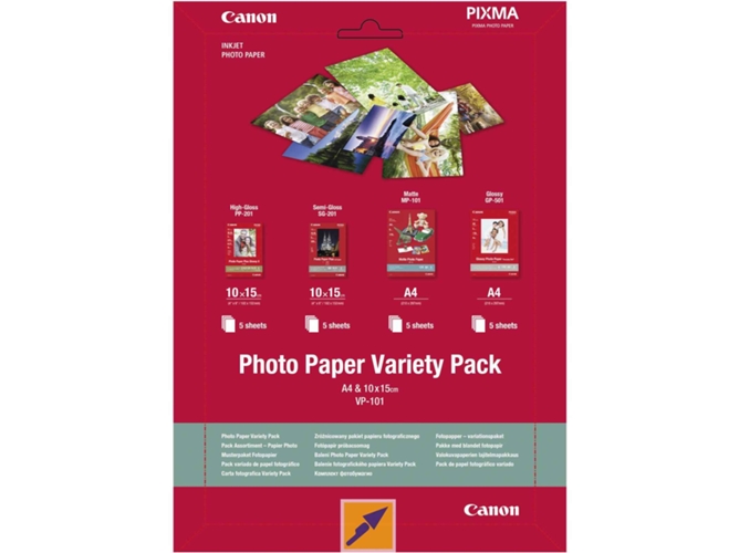 Papel Foto CANON Variety Pack A4