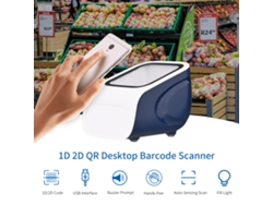 Escáner De Código De Barras De Escritorio 1d 2d Qr Usb Manos Libres Compatible Con Windows Android Para Supermercado Tienda Minorista Pago Móvil