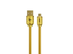 Cable USB a Micro USB 1m Dorado WEKOME 6a Carga Rápida Ultra Resistente
