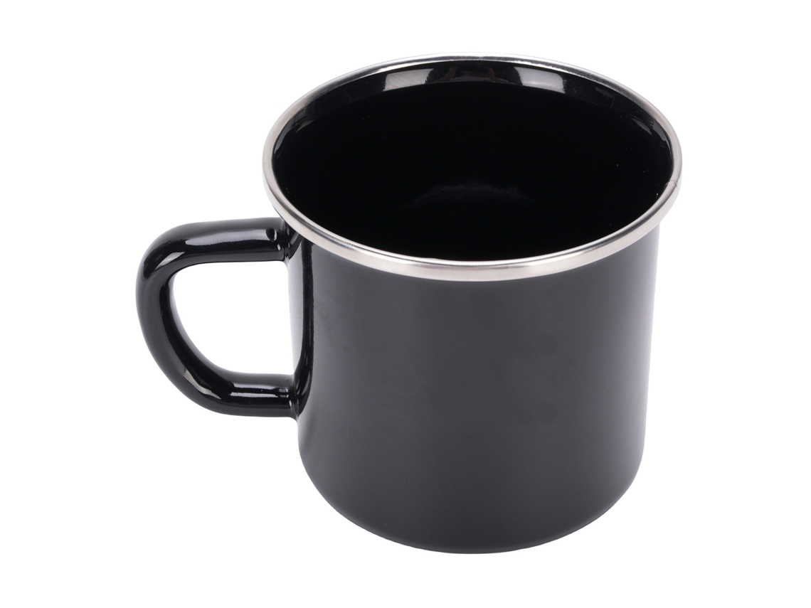 Taza Portátil De Acero Inoxidable Esmaltado De 350 Ml Para Camping, Uso En Exteriores E Interiores - Café Y Té