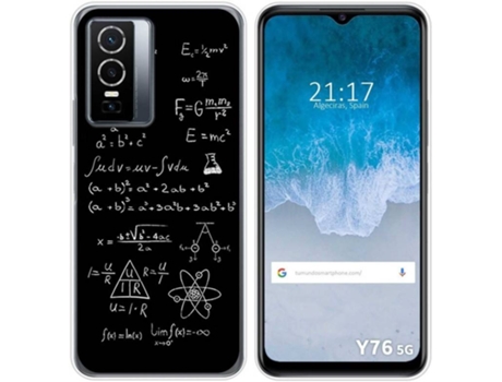 Carcasa para Vivo Y76 5G TUMUNDOSMARTPHONE Dibujos Formulas Multicolor