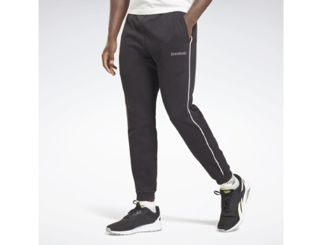 Pantalones de Hombre REEBOK Piping Negro (L)