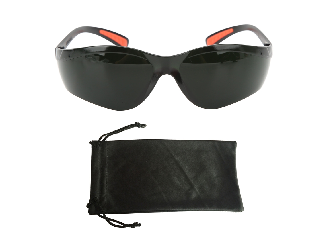 Gafas de soldadura TIG, protectoras, antideslizantes, cómodas, color verde oscuro.