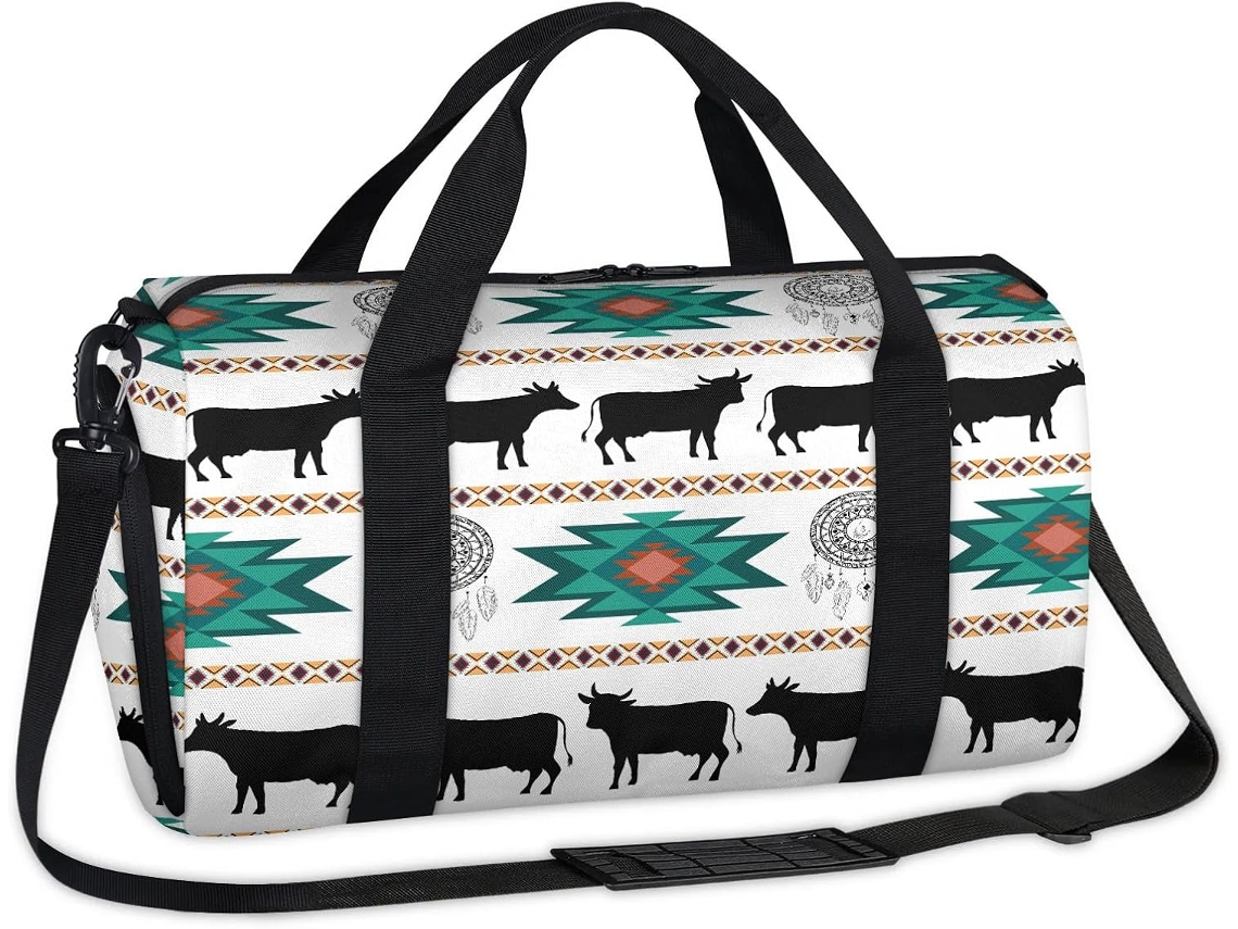 Bolsa Deportiva Estampado Caballo Azteca Atrapasueños Bolsa Fin Semana Viaje Gimnasio Para Niños Niñas Muje
