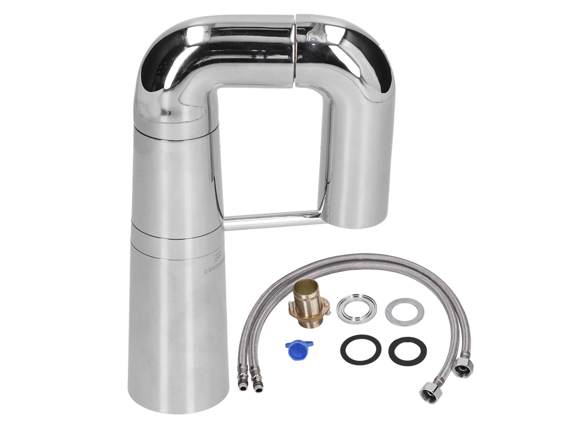 Grifo de lavabo giratorio 360º G1/2 con agua caliente y fría