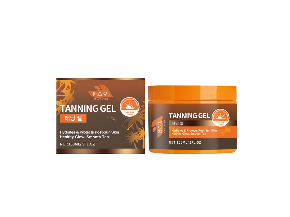 Gel bronceador de color natural de alta protección