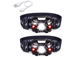 Linterna Frontal Led Recargable Usb 400lm 8 Modos Luz Sensor Movimiento Ipx4 Impermeable