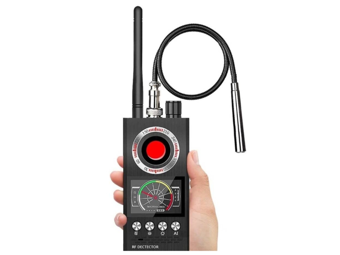 Detector de insectos antiespía Menborn, cámara oculta, audio inalámbrico Yizhood (negro)