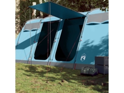 Tienda de campaña tipo túnel familiar para 8 personas, impermeable, azul.