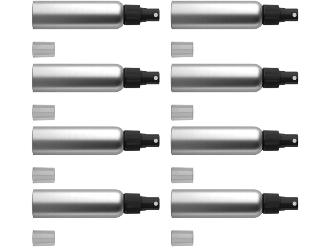 Juego De 8 Botellas Pulverizadoras Vacías De Aluminio, Vaporizadores De Agua Multifuncionales Para El Hogar.