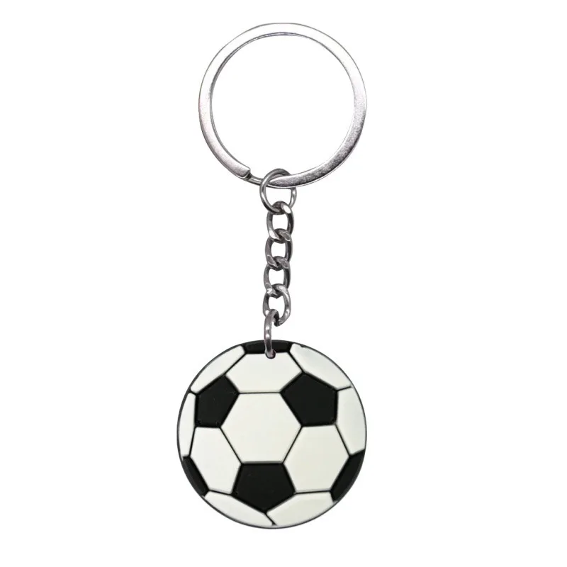 (paquete De 2) Llaveros Con Temática De Fútbol, De Goma Blanda De Pvc, Colgantes Decorativos